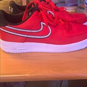 Red Nike Air Force 1